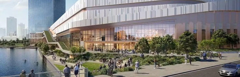 Workers “top off” future Bally’s Chicago casino development